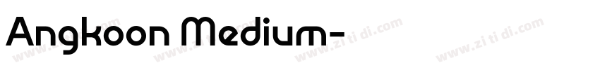 Angkoon Medium字体转换 Angkoon Medium字体转换